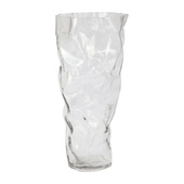 Skleněná váza čirá 38cm GL023DR