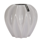 Keramická váza světle šedá 18cm VS053FC