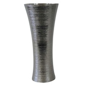 Keramická váza stříbrná 35cm