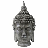 Dekorace Buddha hlava stříbrná 61,5cm VA764IA