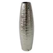 Keramická váza stříbrná 43cm VA947HC